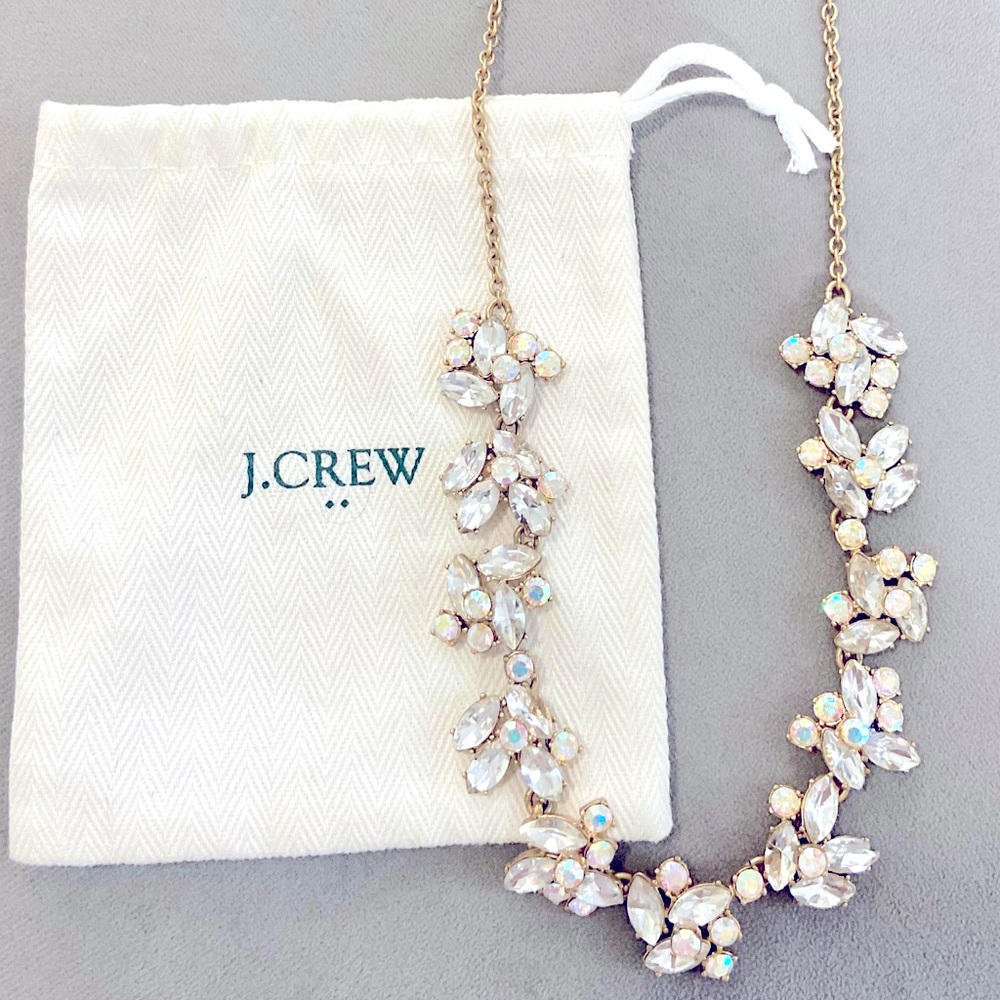 SOLD J. Crew Cluster Stone Necklace
